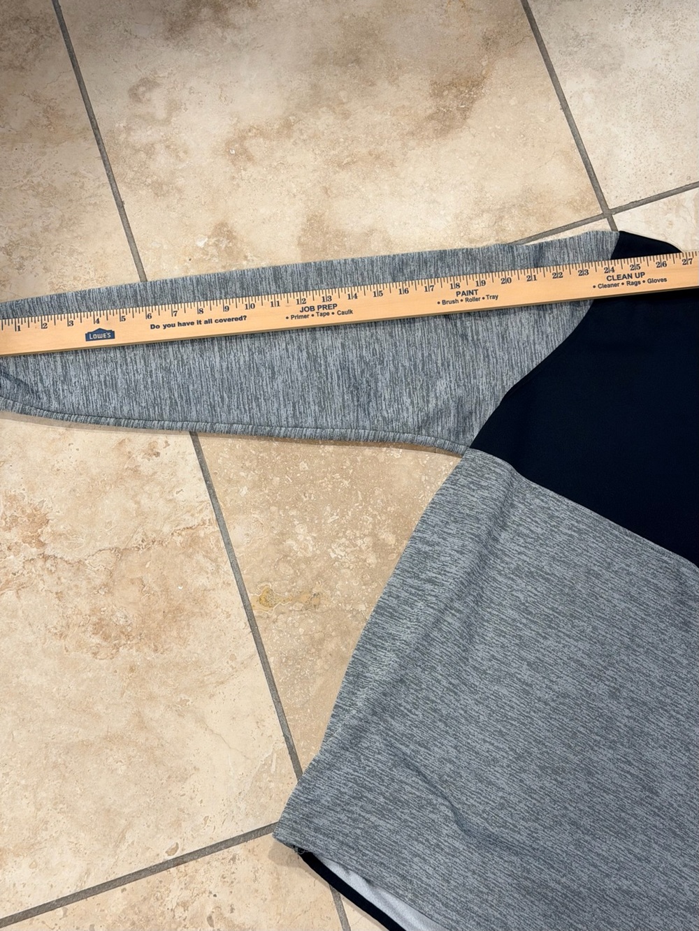 LG Black and Heather Gray Half-Zip Sweater - Picture 5 of 6
